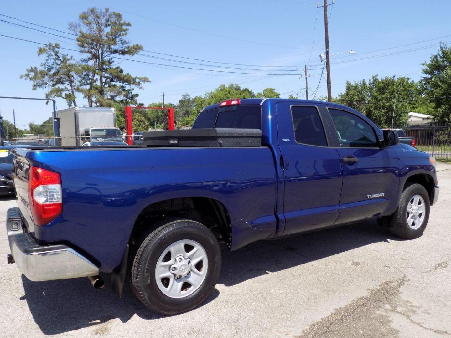 2015 BLUE TOYOTA TUNDRA DOUBLE CAB SR (5TFRM5F13FX) with an 4.6L engine, Automatic transmission, located at 830 E. Canino Rd., Houston, TX, 77037, (281) 405-0440, 38.358219, -81.729942 - Photo#5