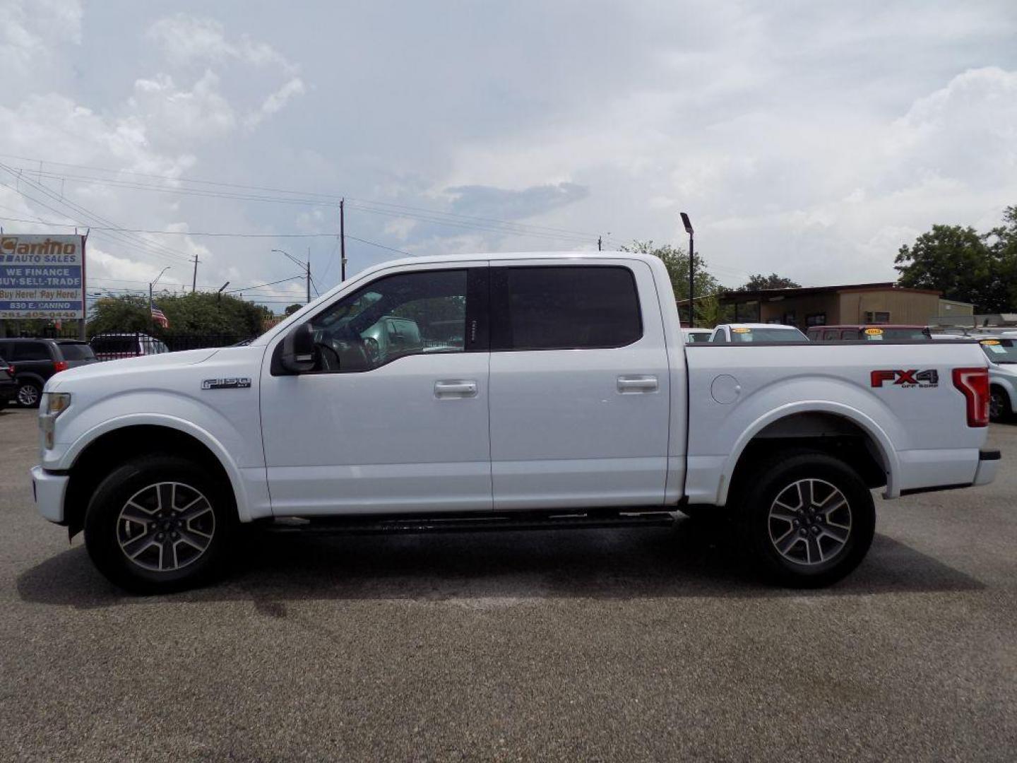 2016 WHITE FORD F150 SUPERCREW (1FTEW1EF5GK) with an 5.0L engine, Automatic transmission, located at 830 E. Canino Rd., Houston, TX, 77037, (281) 405-0440, 38.358219, -81.729942 - Photo#2