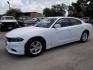 2022 WHITE DODGE CHARGER SXT (2C3CDXBG2NH) with an 3.6L engine, Automatic transmission, located at 830 E. Canino Rd., Houston, TX, 77037, (281) 405-0440, 38.358219, -81.729942 - Photo#1