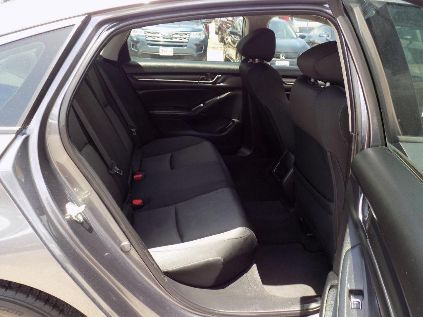 2018 GRAY HONDA ACCORD LX (1HGCV1F10JA) with an 1.5L engine, Continuously Variable transmission, located at 830 E. Canino Rd., Houston, TX, 77037, (281) 405-0440, 38.358219, -81.729942 - Photo#11