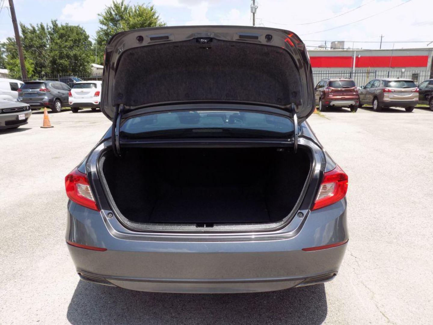2018 GRAY HONDA ACCORD LX (1HGCV1F10JA) with an 1.5L engine, Continuously Variable transmission, located at 830 E. Canino Rd., Houston, TX, 77037, (281) 405-0440, 38.358219, -81.729942 - Photo#12
