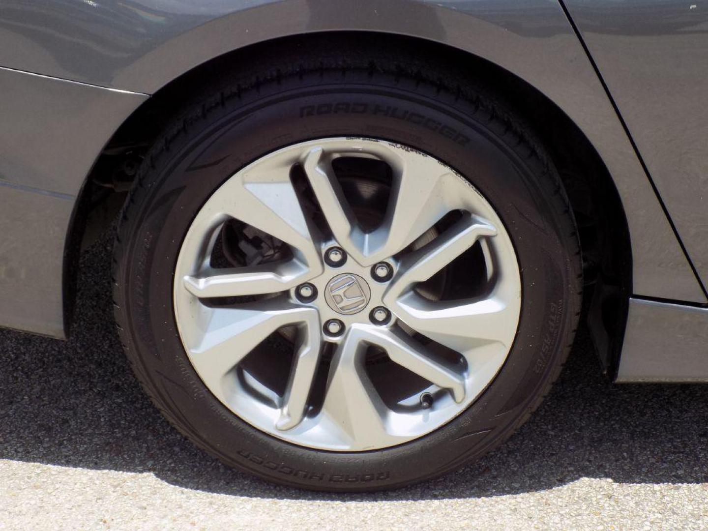 2018 GRAY HONDA ACCORD LX (1HGCV1F10JA) with an 1.5L engine, Continuously Variable transmission, located at 830 E. Canino Rd., Houston, TX, 77037, (281) 405-0440, 38.358219, -81.729942 - Photo#17