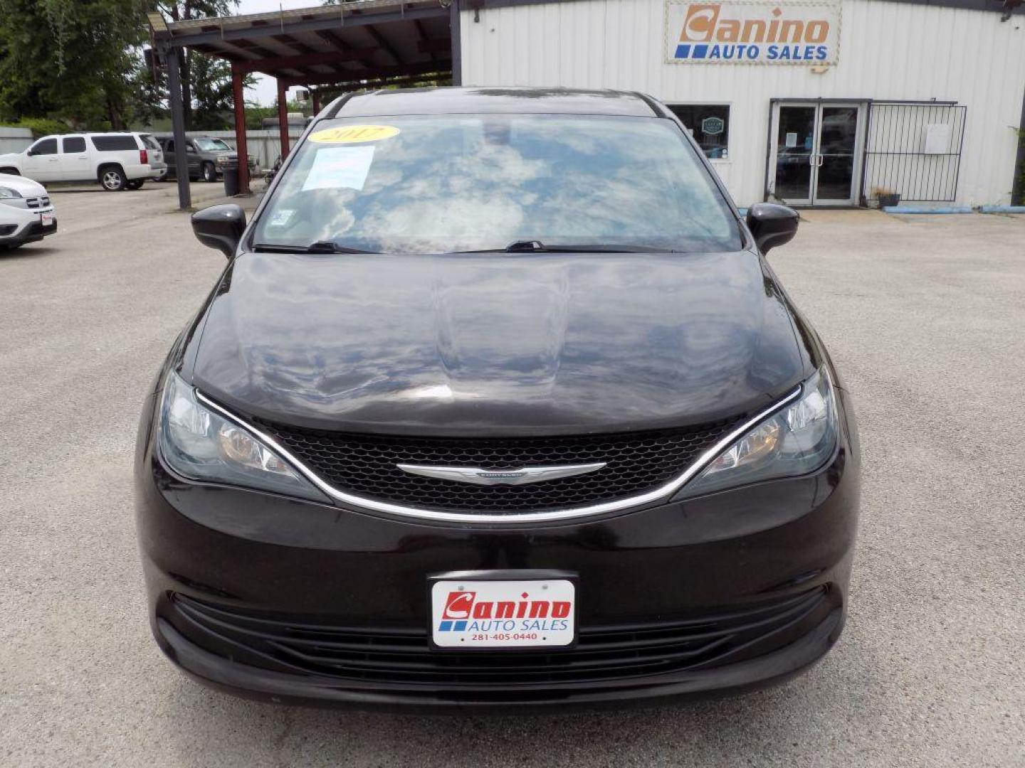 2017 BLACK CHRYSLER PACIFICA LX (2C4RC1CG1HR) with an 3.6L engine, Automatic transmission, located at 830 E. Canino Rd., Houston, TX, 77037, (281) 405-0440, 38.358219, -81.729942 - Photo#0