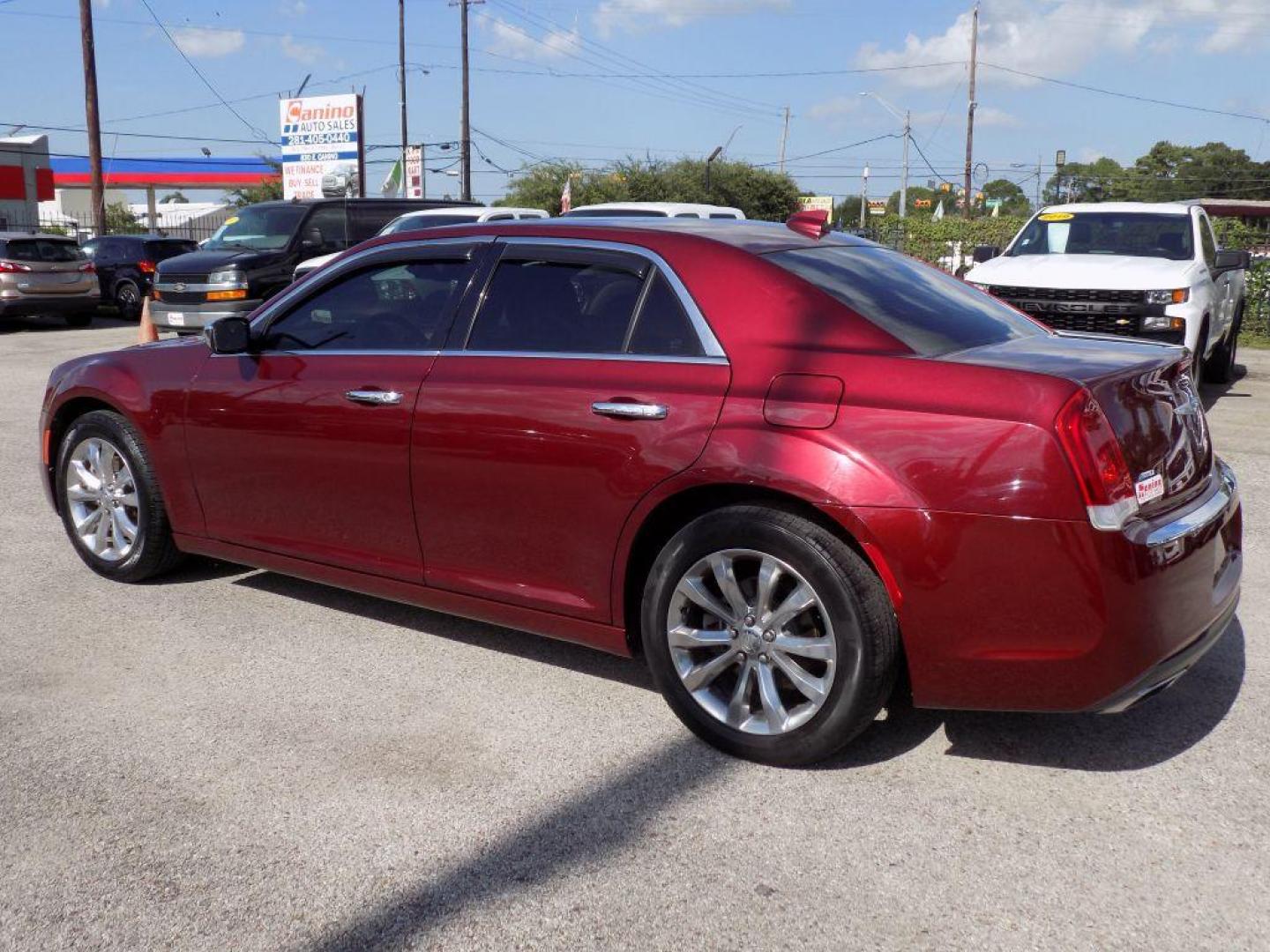 2019 RED CHRYSLER 300 LIMITED (2C3CCAKG2KH) with an 3.6L engine, Automatic transmission, located at 830 E. Canino Rd., Houston, TX, 77037, (281) 405-0440, 38.358219, -81.729942 - Photo#3