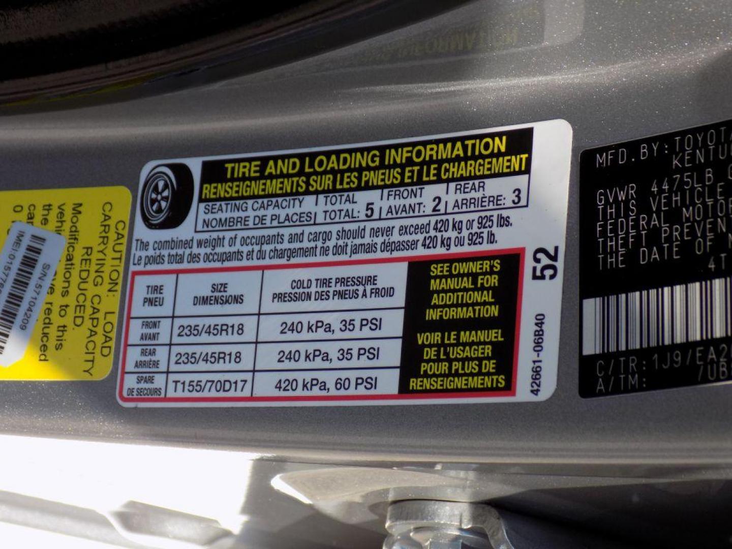 2021 SILVER TOYOTA CAMRY SE (4T1G11AK8MU) with an 2.5L engine, Automatic transmission, located at 830 E. Canino Rd., Houston, TX, 77037, (281) 405-0440, 38.358219, -81.729942 - Photo#9