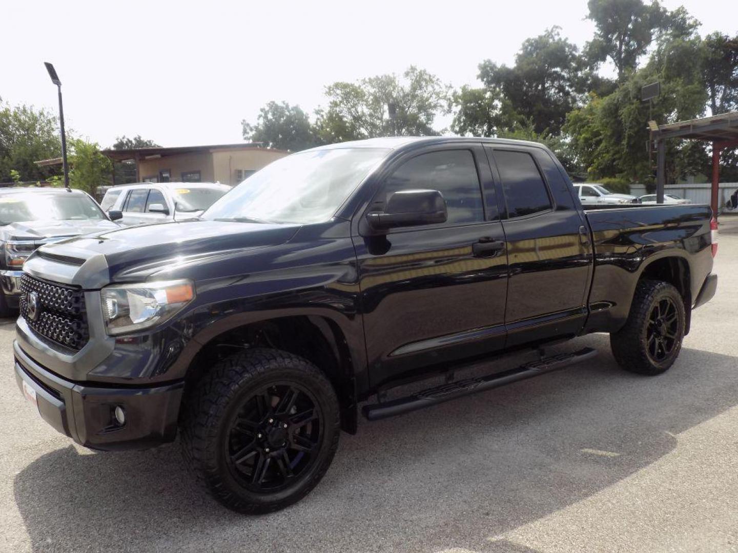 2019 BLACK TOYOTA TUNDRA SR (5TFRM5F11KX) with an 4.6L engine, Automatic transmission, located at 830 E. Canino Rd., Houston, TX, 77037, (281) 405-0440, 38.358219, -81.729942 - Photo#1