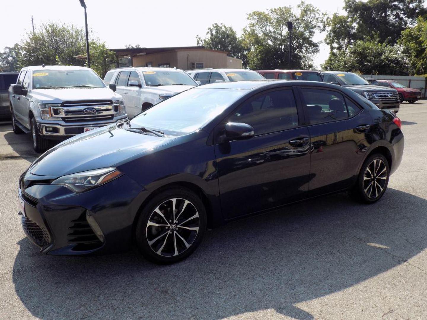 2018 BLUE TOYOTA COROLLA L (5YFBURHEXJP) with an 1.8L engine, Continuously Variable transmission, located at 830 E. Canino Rd., Houston, TX, 77037, (281) 405-0440, 38.358219, -81.729942 - Photo#2