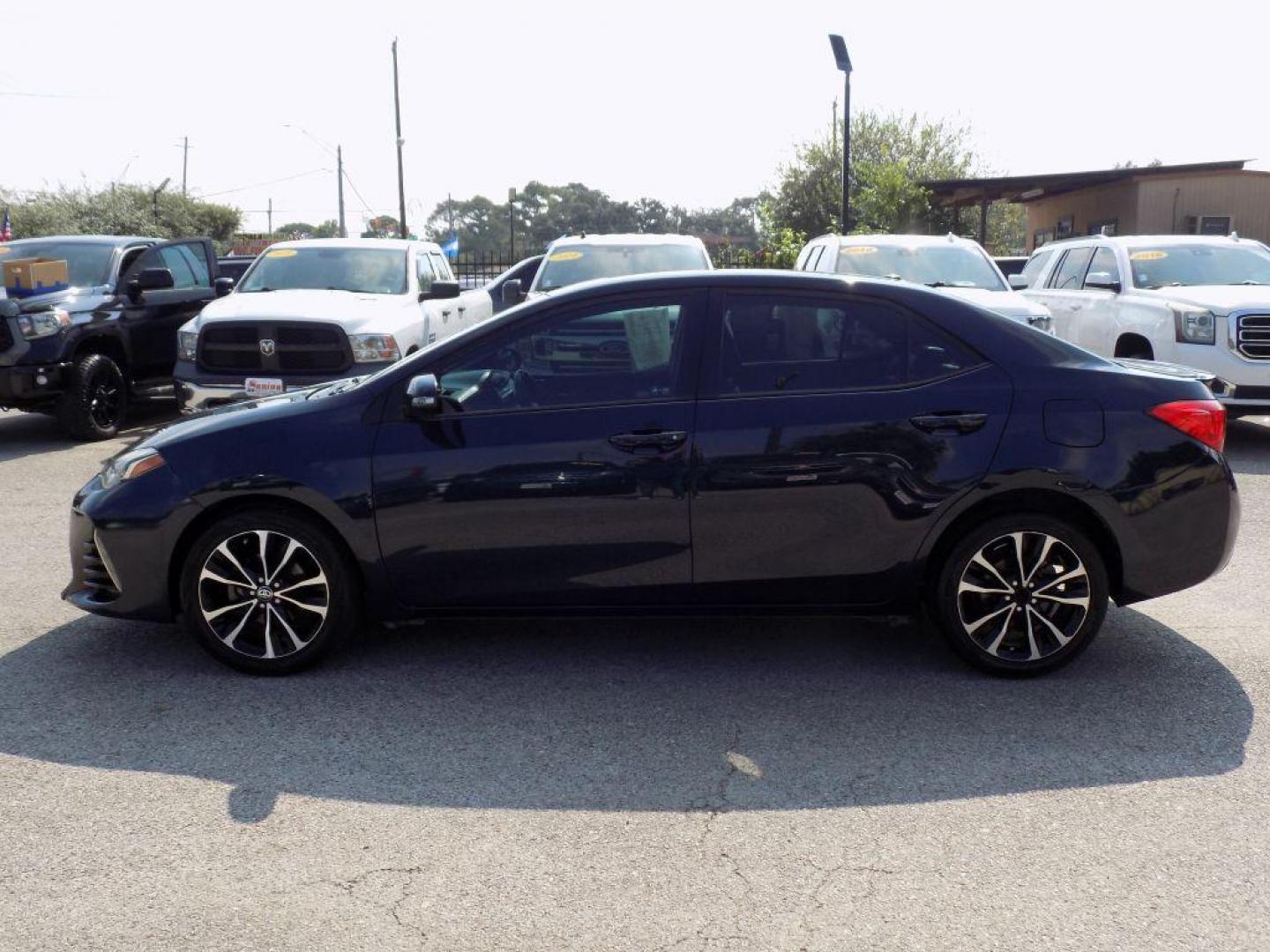 2018 BLUE TOYOTA COROLLA L (5YFBURHEXJP) with an 1.8L engine, Continuously Variable transmission, located at 830 E. Canino Rd., Houston, TX, 77037, (281) 405-0440, 38.358219, -81.729942 - Photo#3