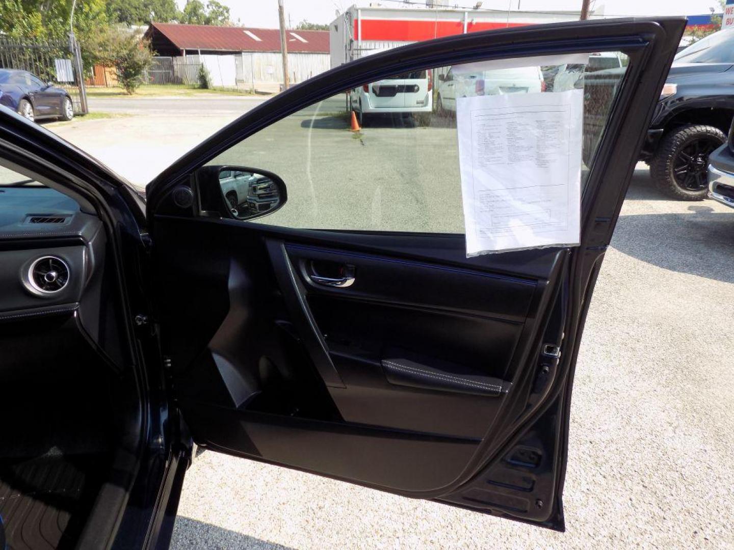 2018 BLUE TOYOTA COROLLA L (5YFBURHEXJP) with an 1.8L engine, Continuously Variable transmission, located at 830 E. Canino Rd., Houston, TX, 77037, (281) 405-0440, 38.358219, -81.729942 - Photo#13