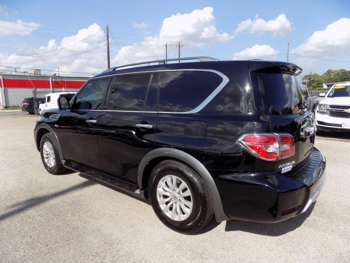 2018 BLACK NISSAN ARMADA SV (JN8AY2ND9JX) with an 5.6L engine, Automatic transmission, located at 830 E. Canino Rd., Houston, TX, 77037, (281) 405-0440, 38.358219, -81.729942 - Photo#3