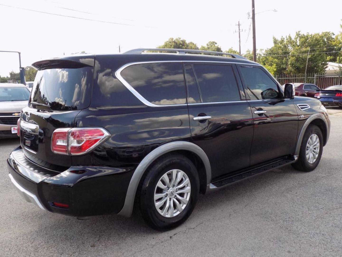 2018 BLACK NISSAN ARMADA SV (JN8AY2ND9JX) with an 5.6L engine, Automatic transmission, located at 830 E. Canino Rd., Houston, TX, 77037, (281) 405-0440, 38.358219, -81.729942 - Photo#5