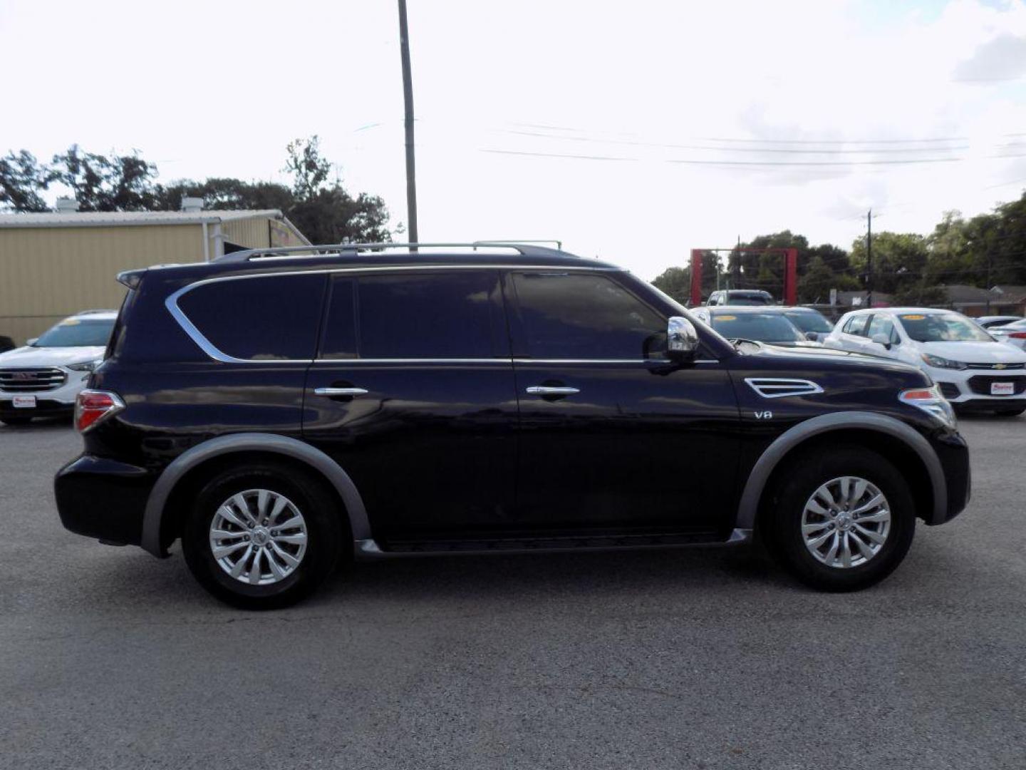 2018 BLACK NISSAN ARMADA SV (JN8AY2ND9JX) with an 5.6L engine, Automatic transmission, located at 830 E. Canino Rd., Houston, TX, 77037, (281) 405-0440, 38.358219, -81.729942 - Photo#6